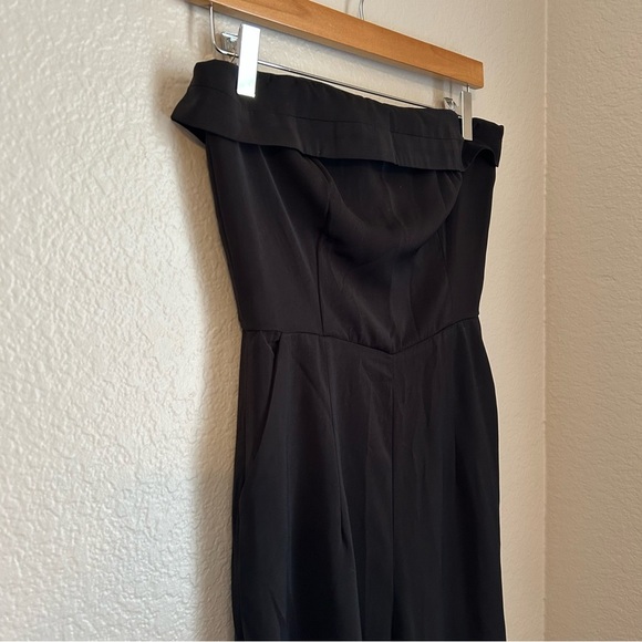 NWT, Runway The Label Women’s Nami Strapless Wide Leg Jumpsuit in Black, Size 4 - Picture 4 of 15